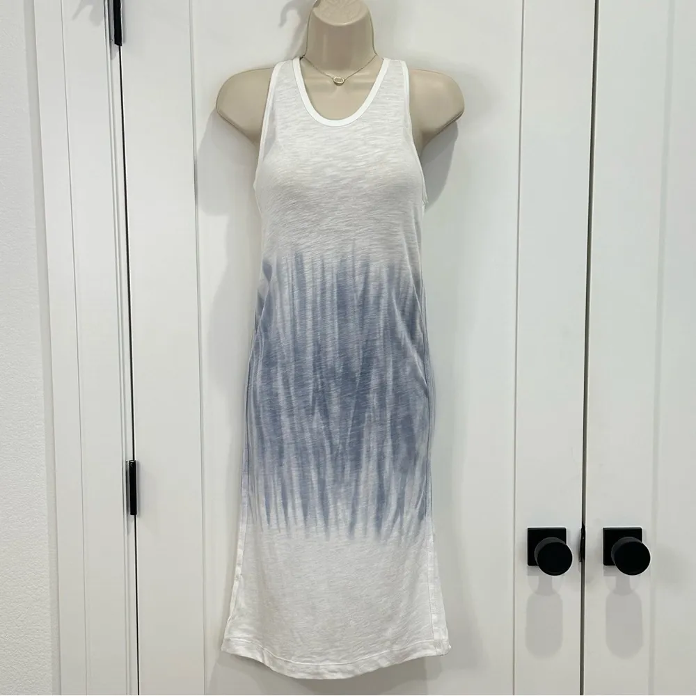 NWT Splendid Alessia Tie Dye Dress White Blue Small Bodycon Beach Resort Vacay - Image 3