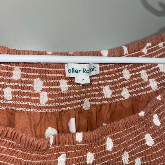 Roller Rabbit Polka Dot Puff Sleeve‎ Denida Blouse - Image 5