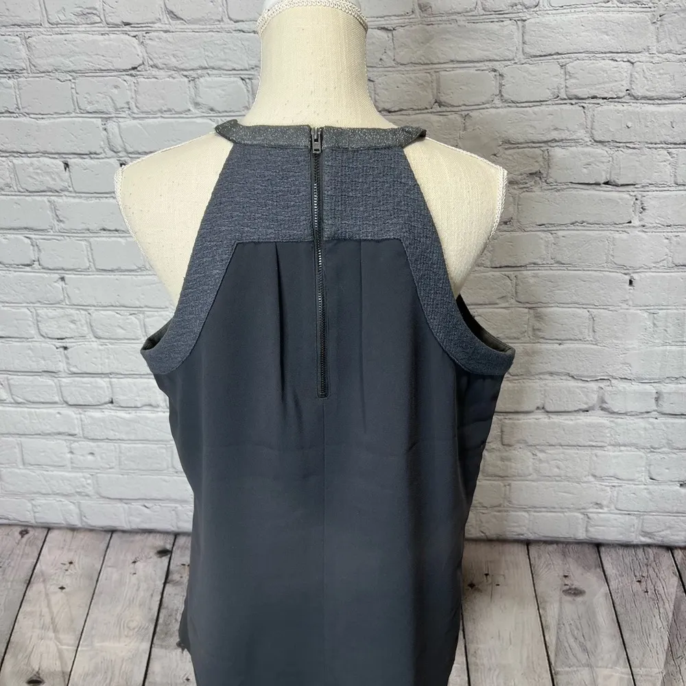 Calvin Klein dark charcoal halter neck blouse large - Image 9