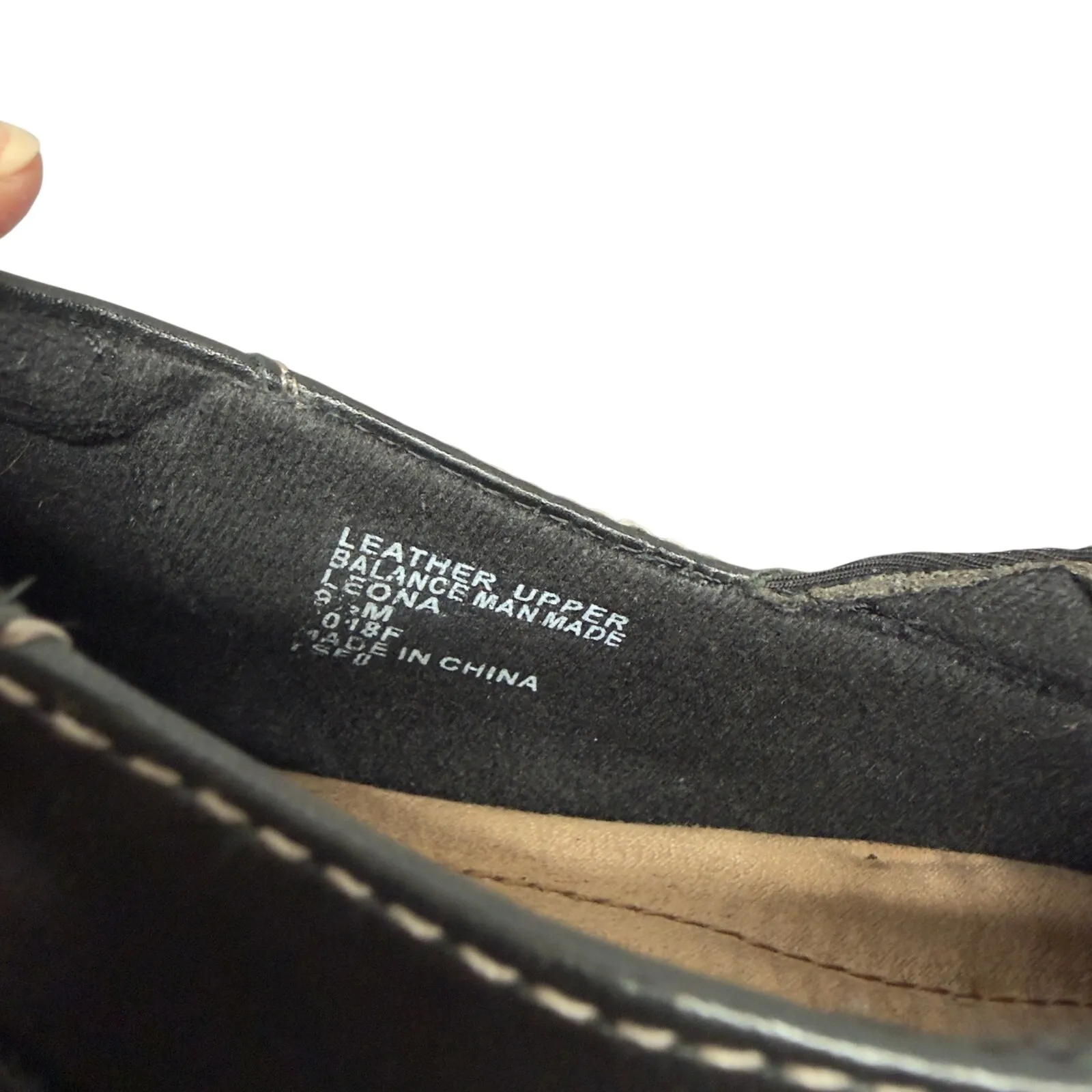 Earth Origins Leona Slip On Flats Black Leather Grandmacore Cottagecore 9.5M - Image 6