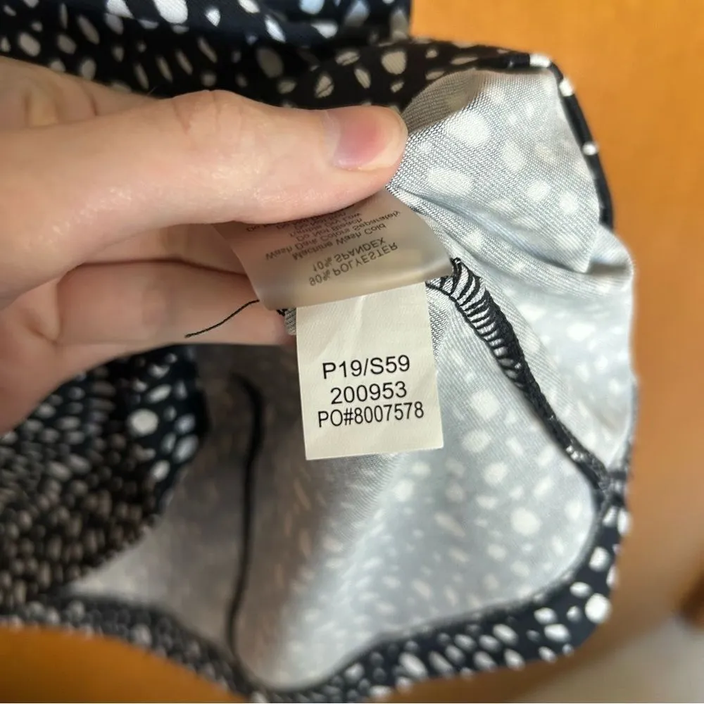 Title nine Sayonara Cafe Sleeve Polka Dot V-Neck Mini Dress Black & White Small - Image 8