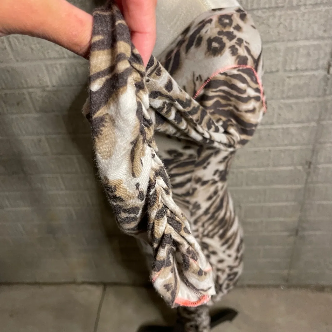 Rebecca Taylor Animal‎ Print Ruched Long Sleeve Bodycon Dress Size Small - Image 3