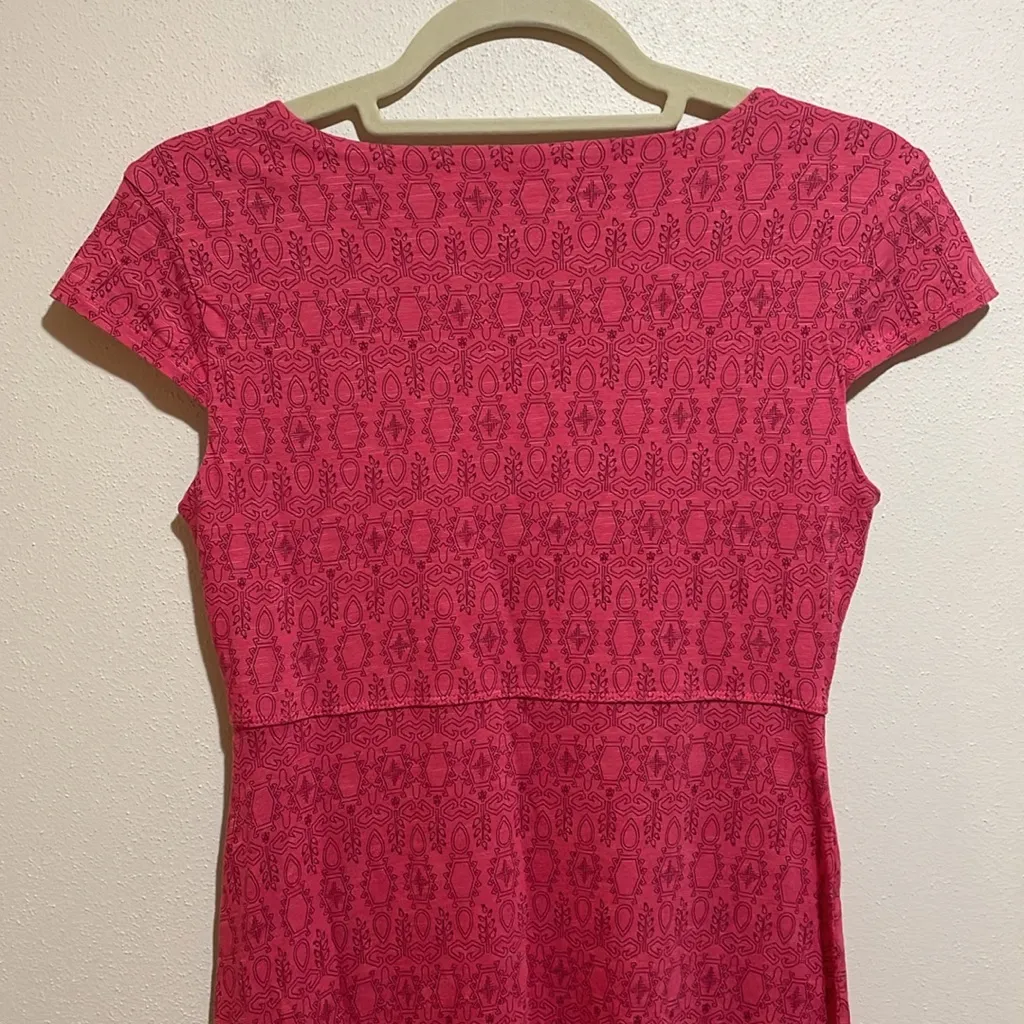 Toad & Co Rosemarie Dress Pink Sorbet Tapestry Print Pattern Outdoor Size XS - Image 9