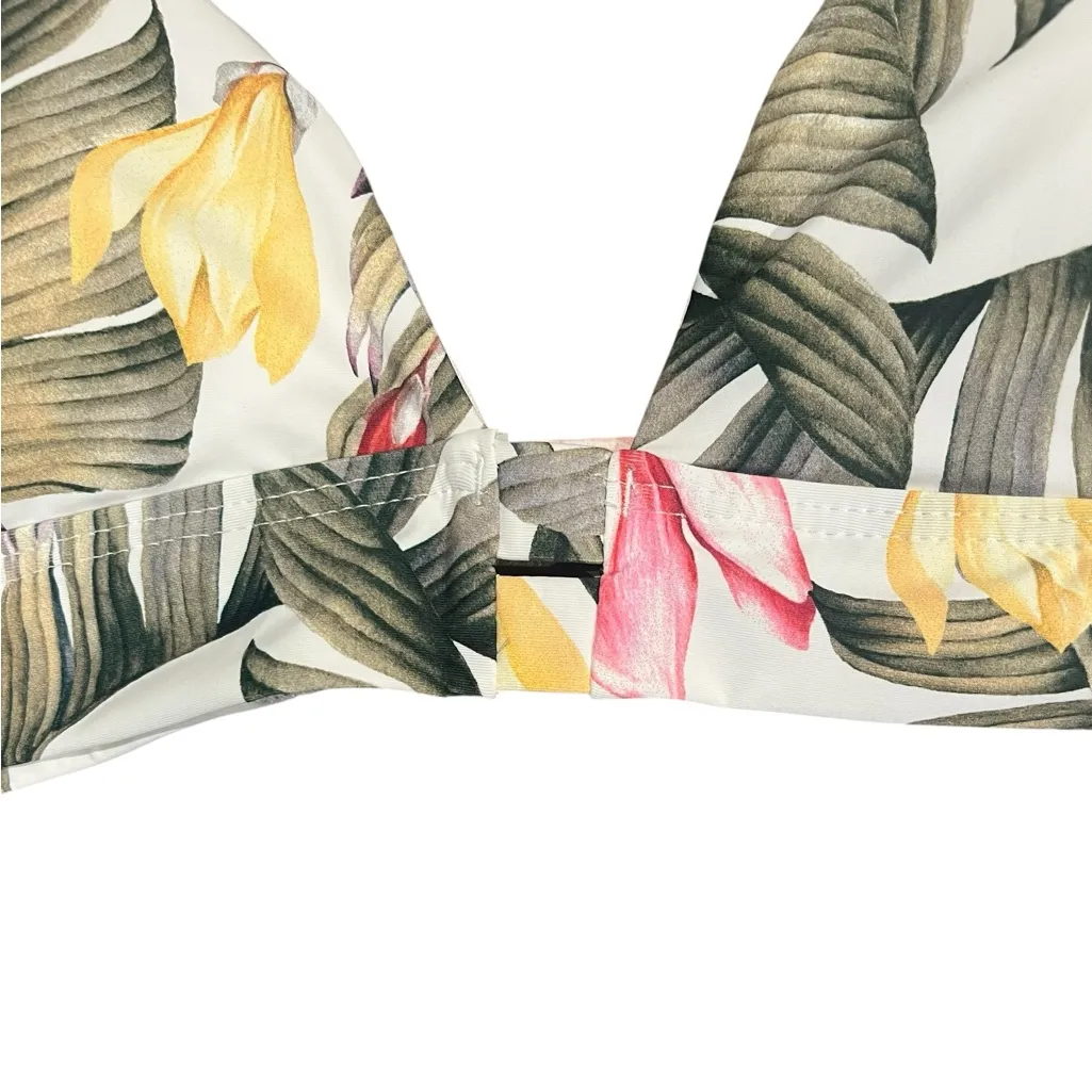 NWT Full Tilt Botanical Floral Bikini Swimwear Top XL Padded Wireless - Image 4