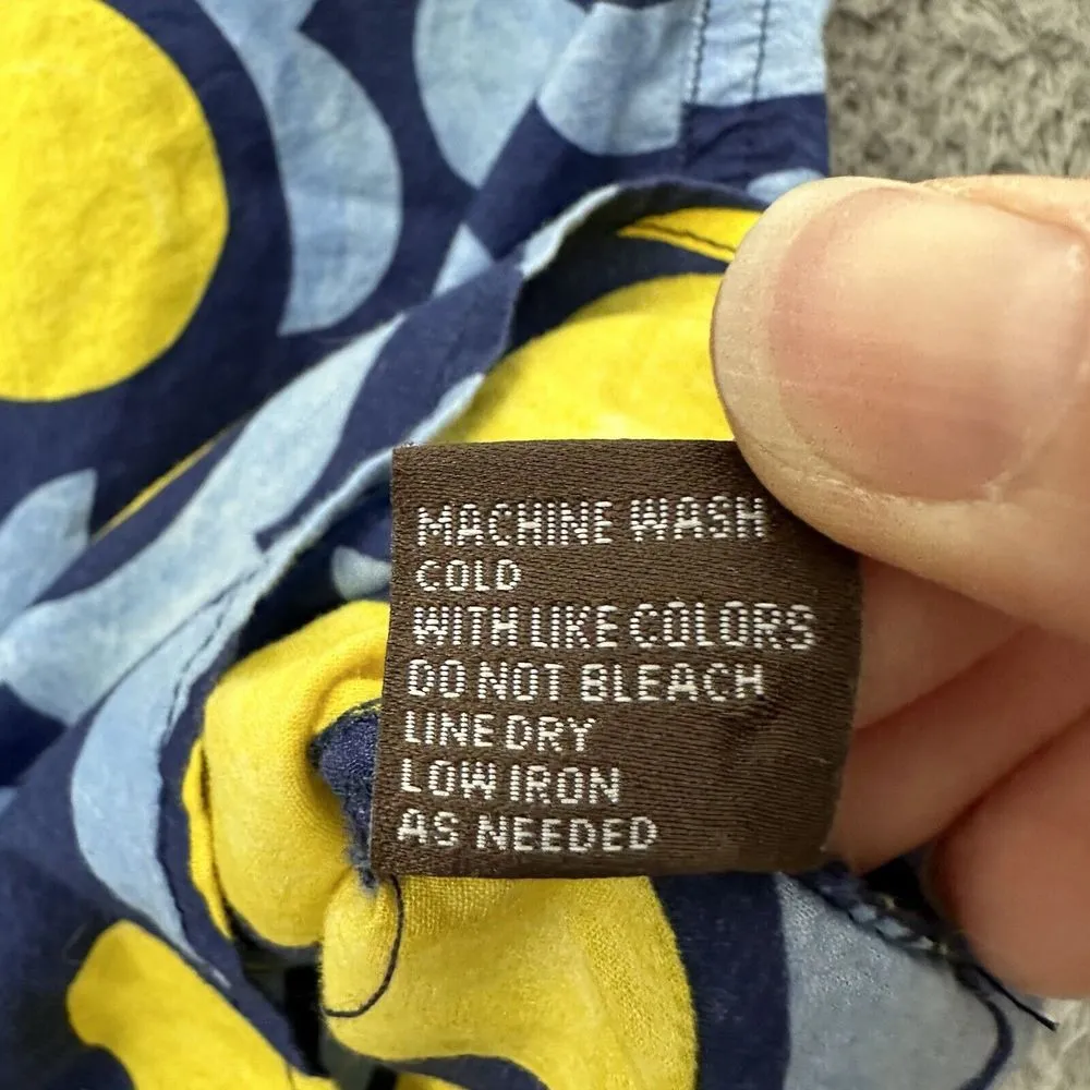 J.McLaughlin Women's XS Button Up Shirt Cotton Preppy‎ Business Casual Artsy - Image 5