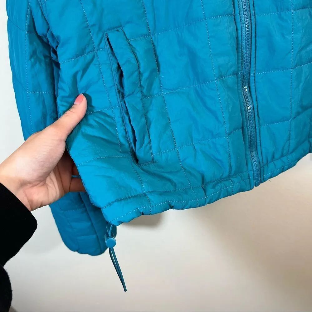 Love Tree Women’s Teal Blue Packable Lightweight Puffer Jacket Medium - Image 7