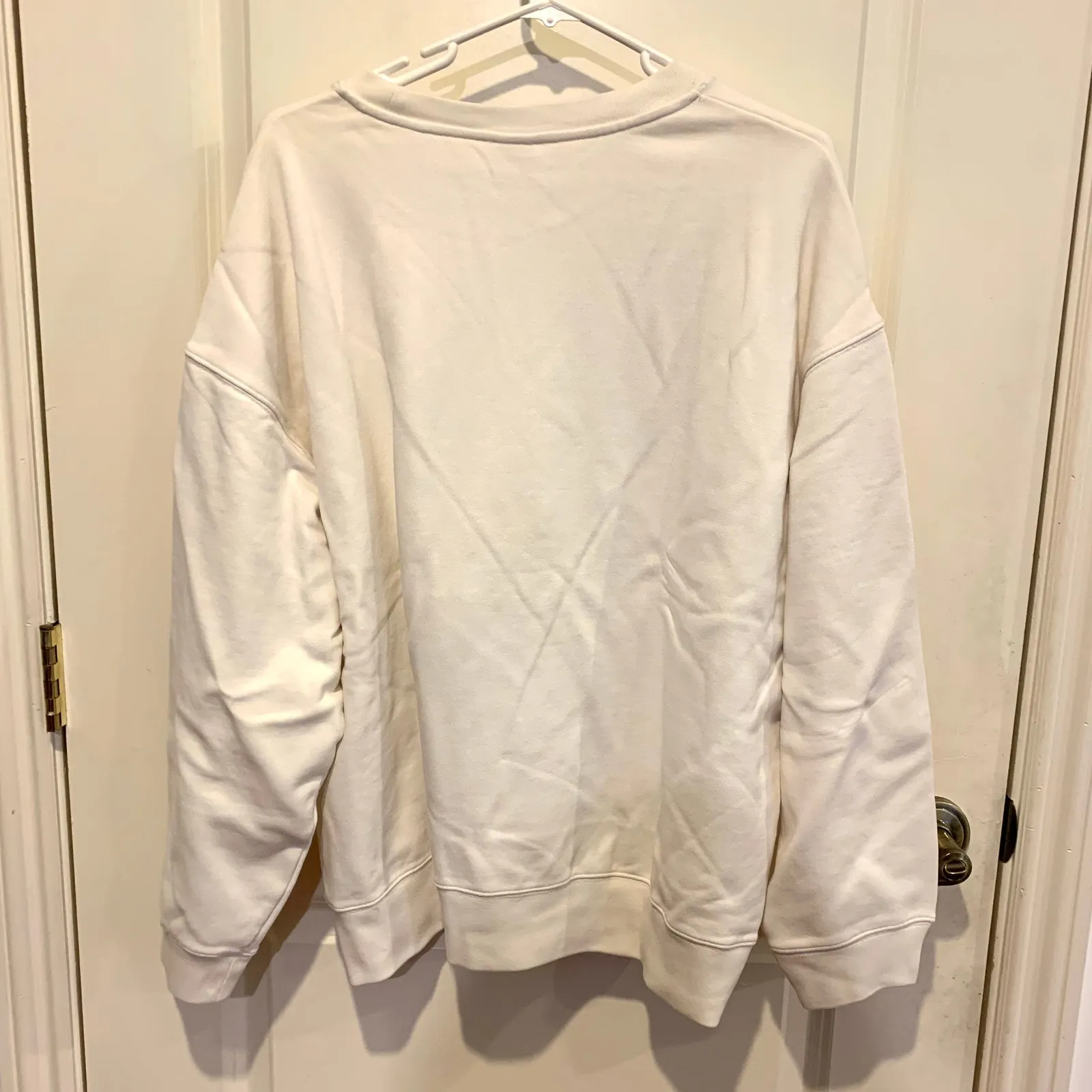 Mofusand x Uniqlo Collab Printed Embroidered Sweatshirt in Off White XL Tan - Image 6