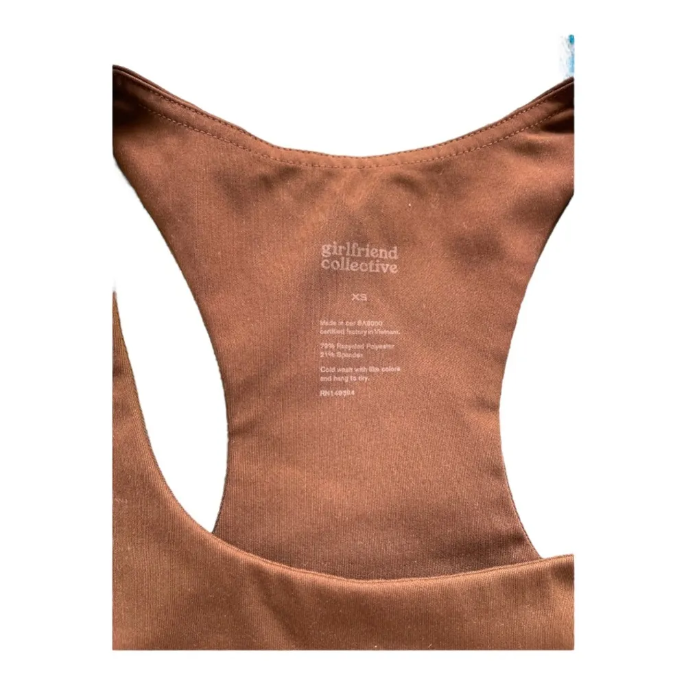 New Girlfriend Collective Paloma Bra Women’s in Xs Racerback Crop… - Image 4