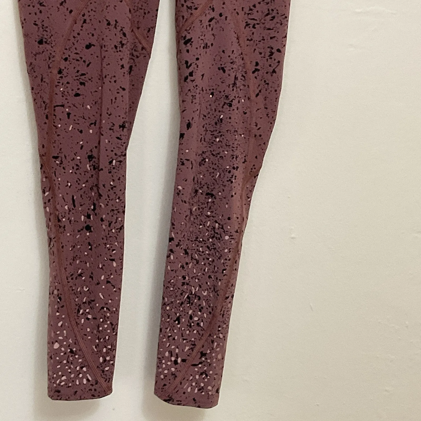 Lululemon X SoulCycle Tempo Splatter Adobe Dust Black‎ To The Beat Tight Size 4 Black - Image 16