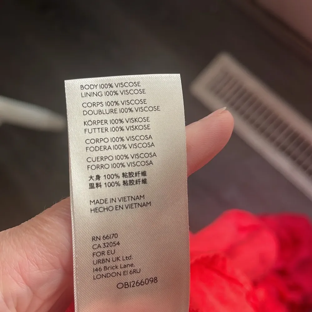 Free People Women's Cherry Crush Warm Glow Mini Dress w/ Ruffle Lace Trim Medium - Image 5