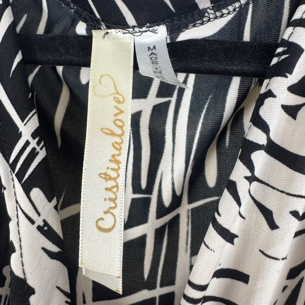 Cristinalove   Black and White Patterned Dress - Image 2