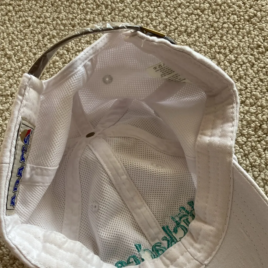 NEW Adams Chickadees KPhi Service Society White Hat Baseball Cap One Size NWP - Image 7