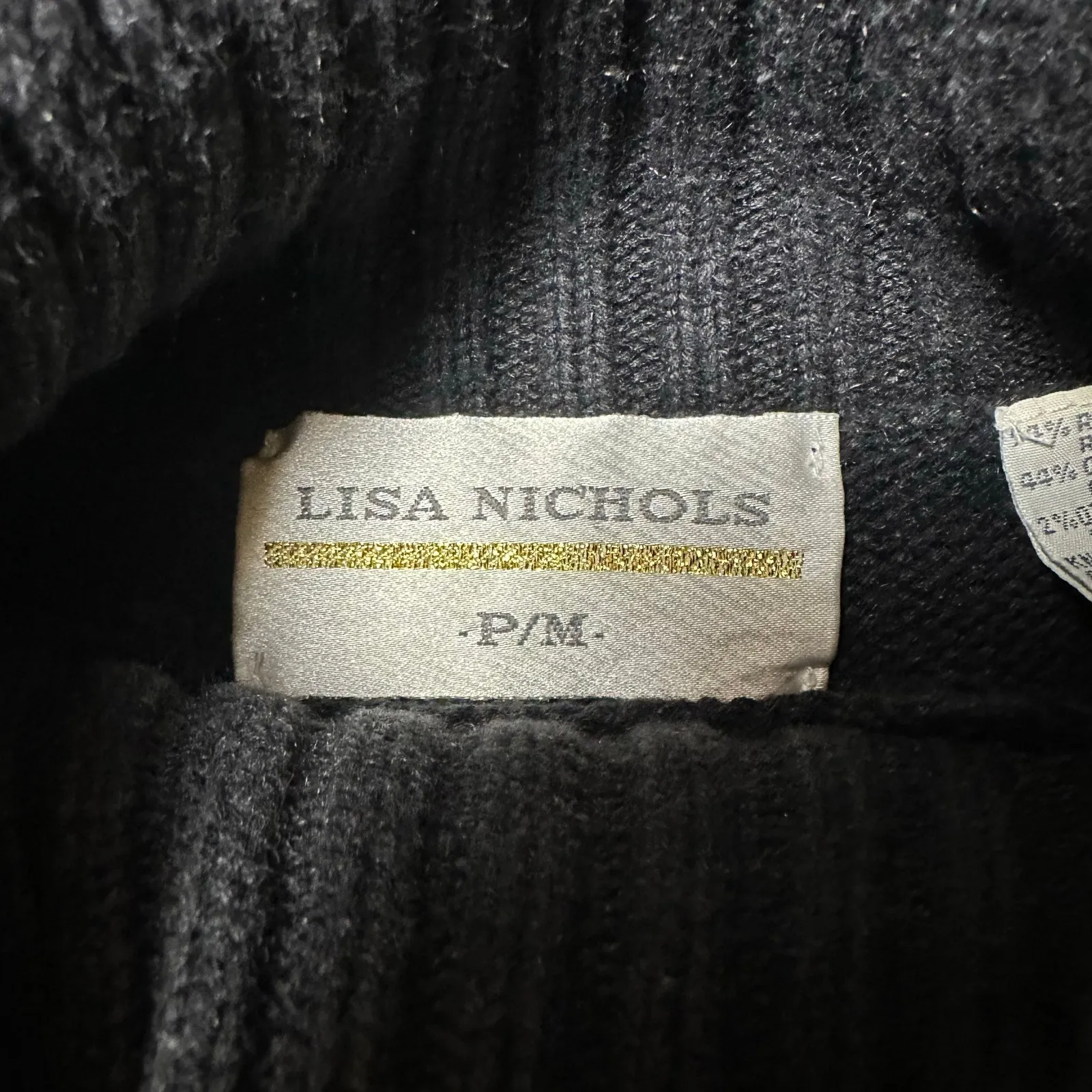 Lisa Nichols Vintage Christmas Ornament Turtleneck Sweater Black Size undefined - Image 5