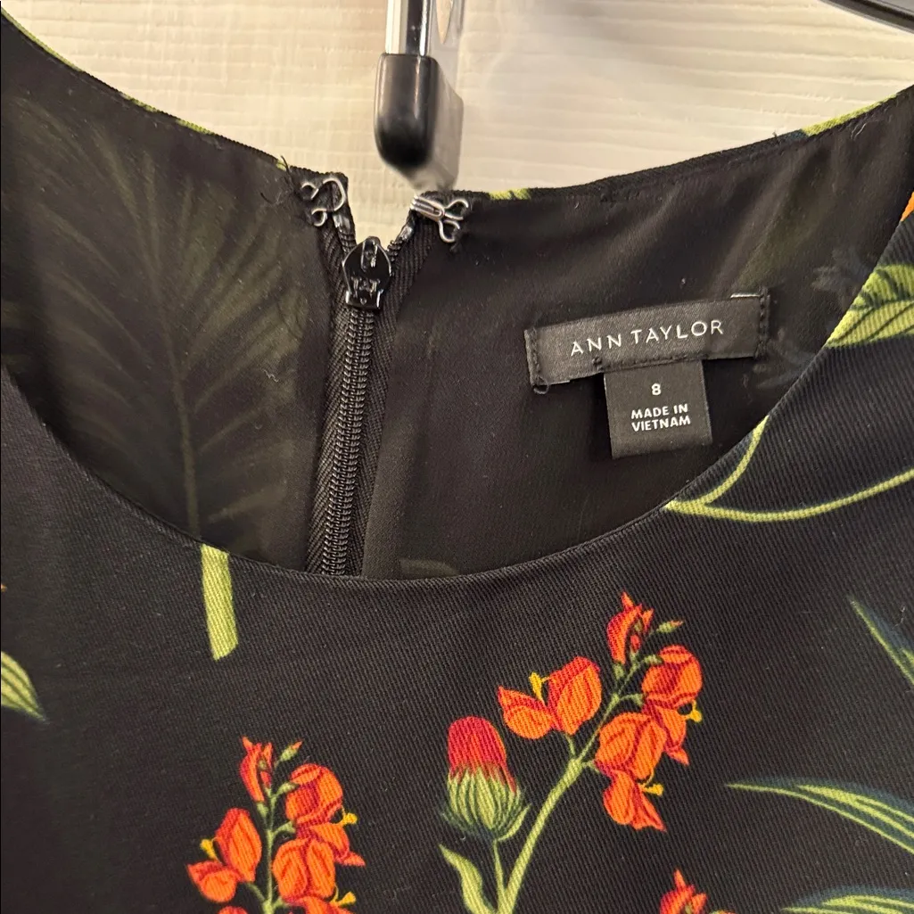 Ann Taylor Black Floral Dress - Image 3
