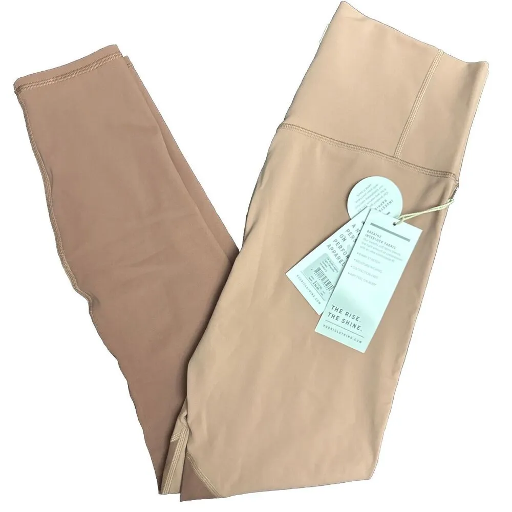 Vuori Women’s CB Studio Legging Color Block Terracotta Pink Medium New $94 - Image 2