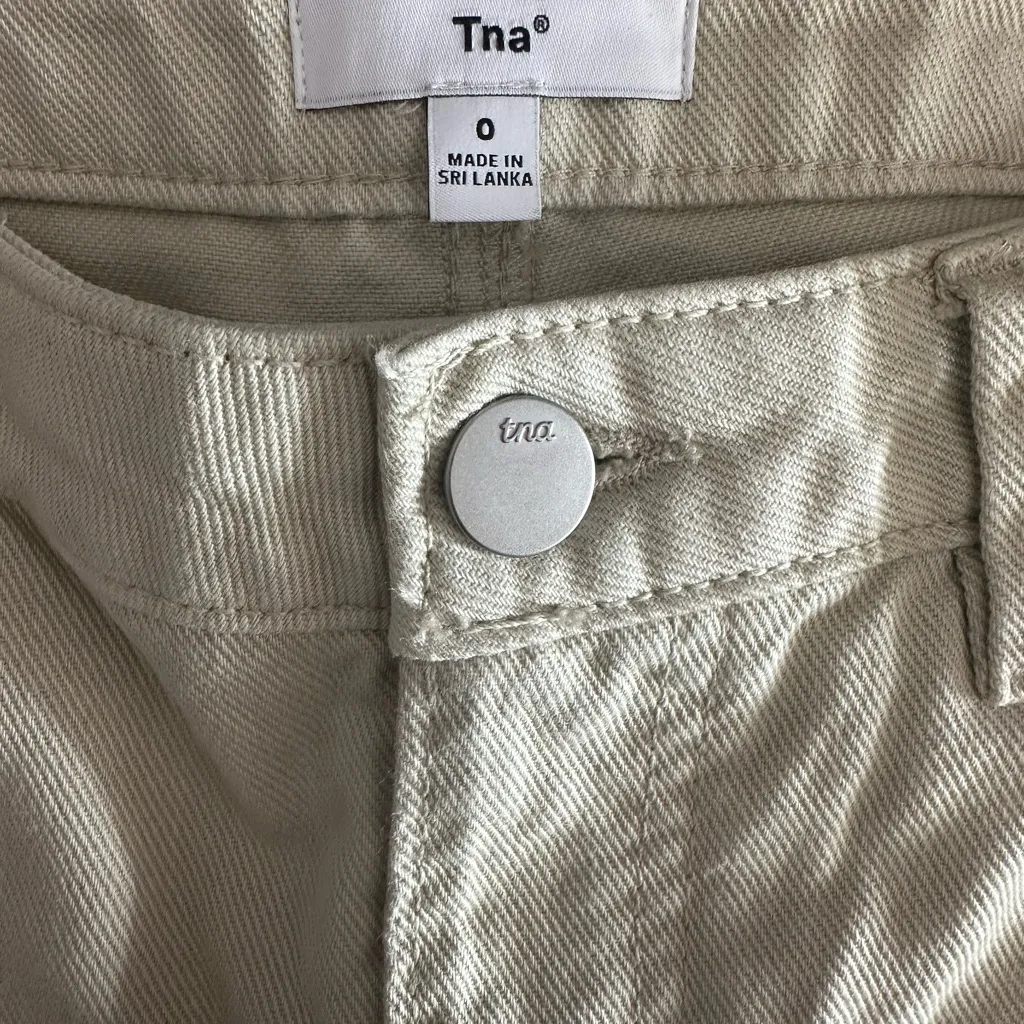 Aritzia TNA Greenwich Carpenter Pants High Waisted Twill Relaxed Size 0 - Image 10