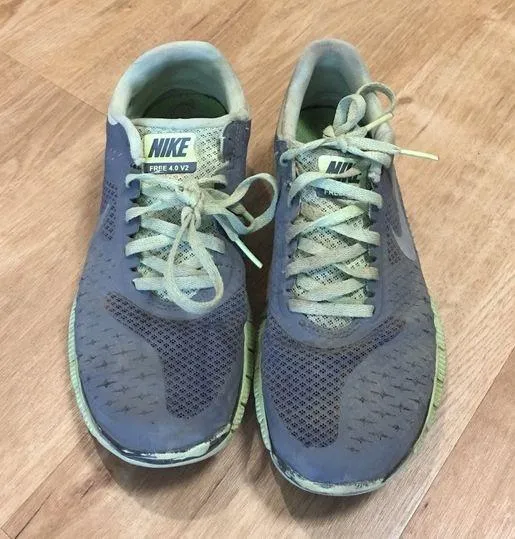 Neon green  running shoes - Image 2