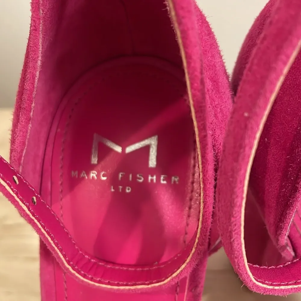 Marc Fisher Hot Pink Angelo Ankle Strapped Heeled Sandals - Image 6