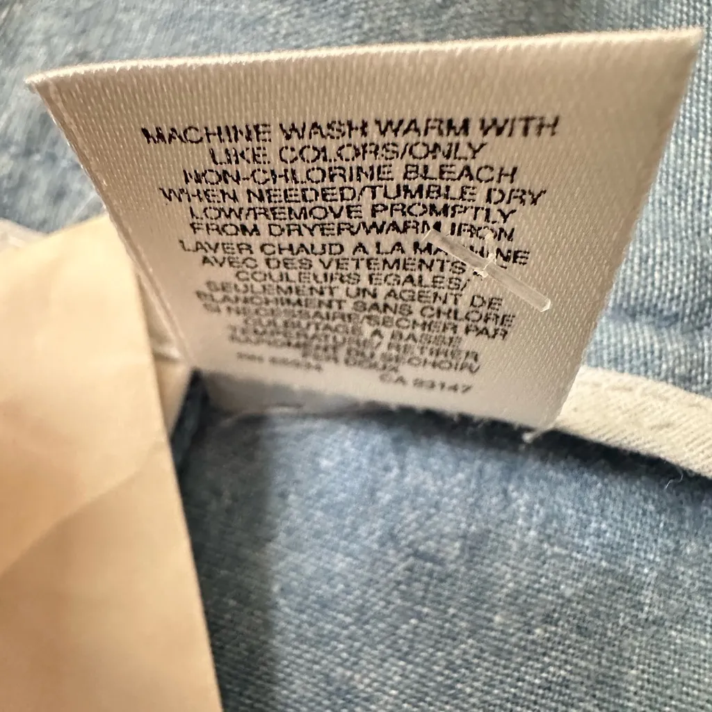 Talbots Vintage Deadstock NWT Denim Skirt 14P Light Wash Pleated Cottagecore - Image 7