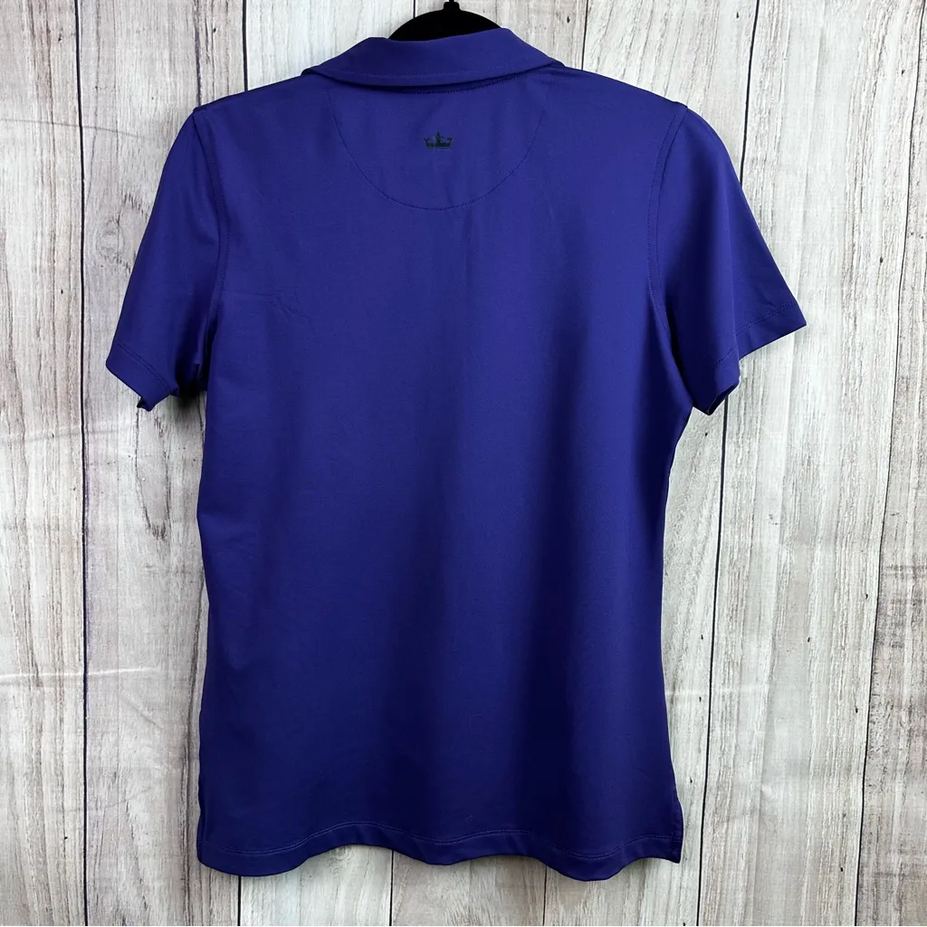 Peter Millar Women's Short Sleeve Button Down Polo in Purple New without tags - Image 5