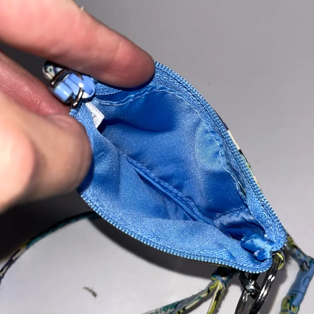 Vera Bradley  Floral Lanyard Blue and Green - Image 7