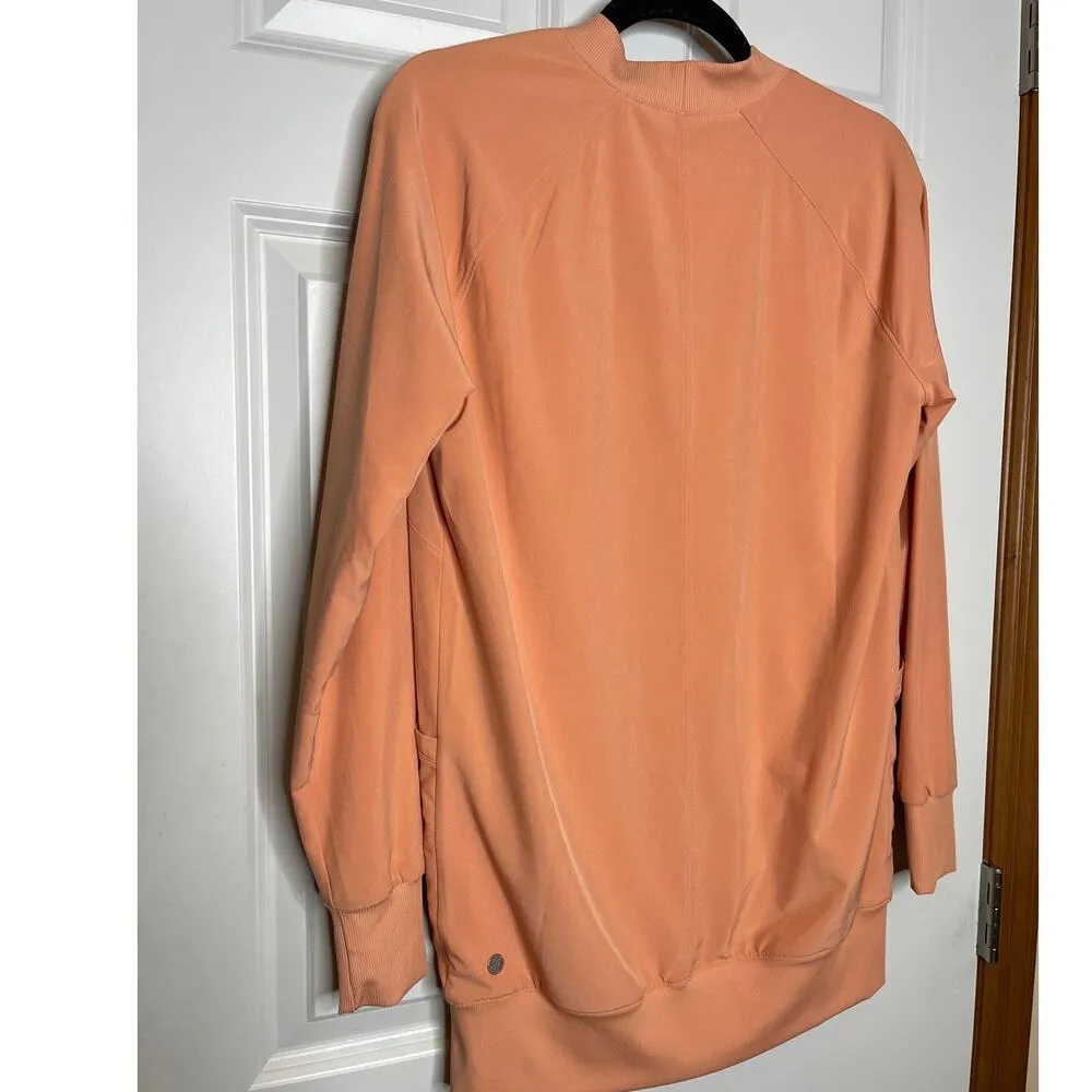 Zella Peach Color Full Zip Oversize Jacket XS Lightweight - Image 3