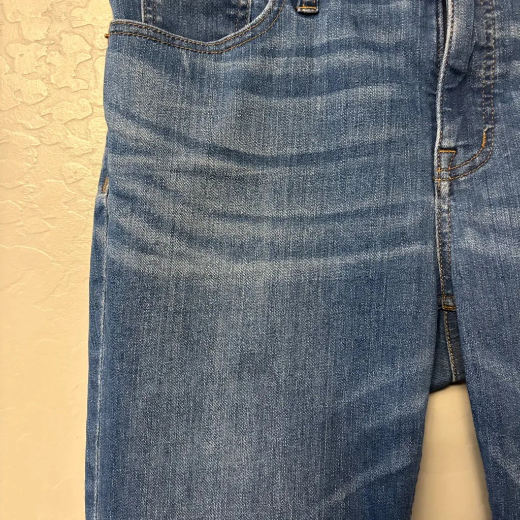 Madewell 9" high-rise skinny medium wash jeans with slits at ankles size 31 - Image 5