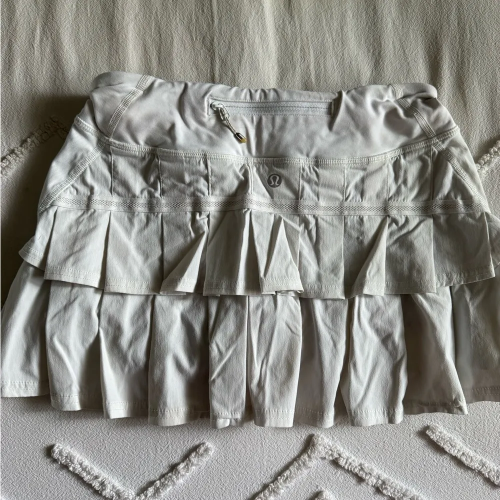 Lululemon White Tennis Skirt - Image 2