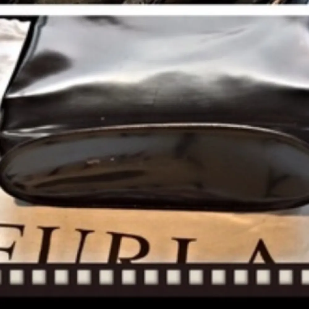 Designer Black Leather Bag - Image 8