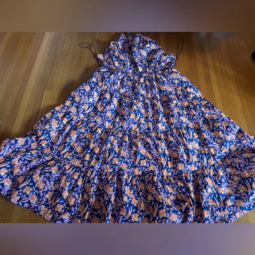 J. Crew Harbour Floral Side Cutout Cotton Maxi Dress, Size 3X, NWT - Image 9