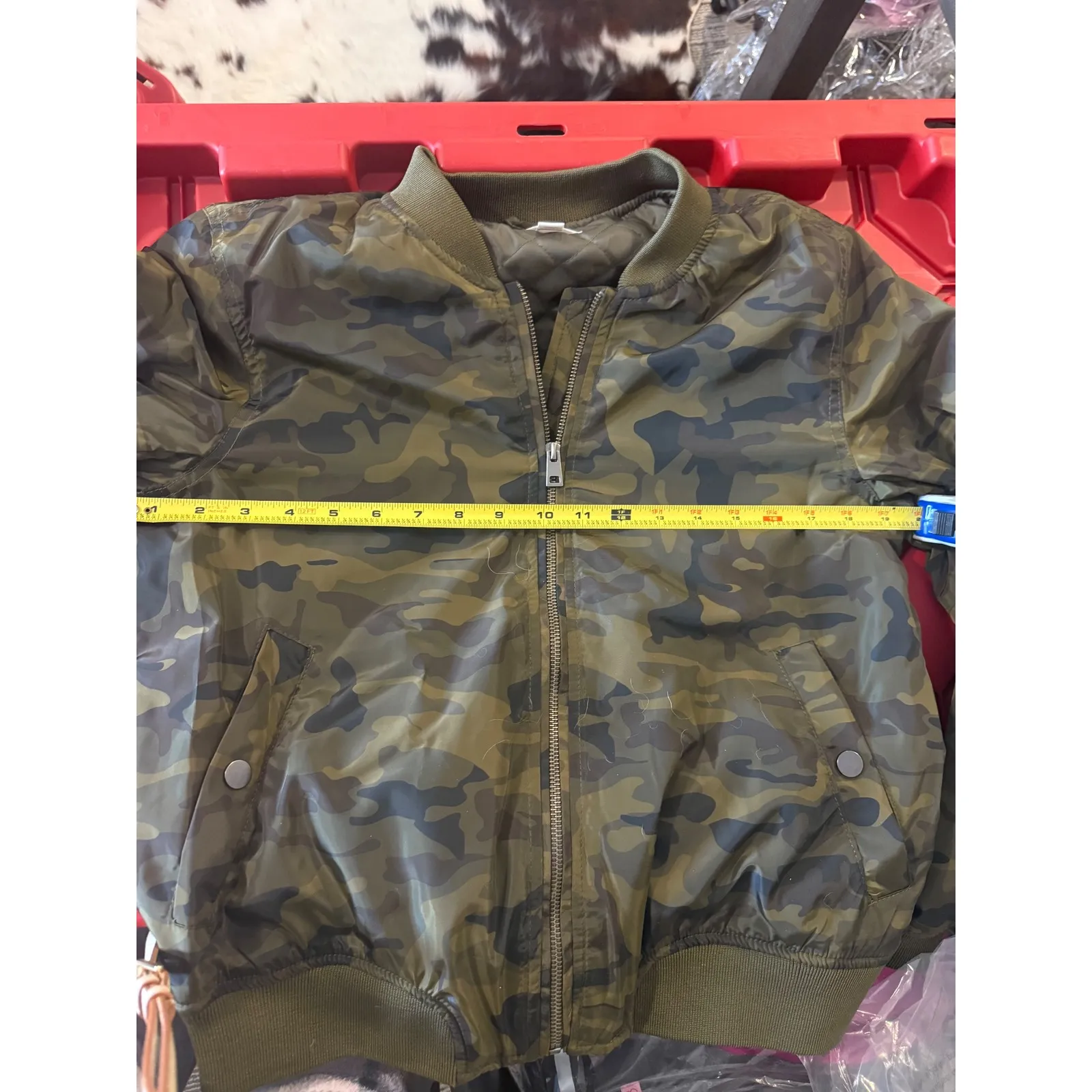 Xhilaration women's/junior bomber Camo jacket‎ Size Medium - Image 7