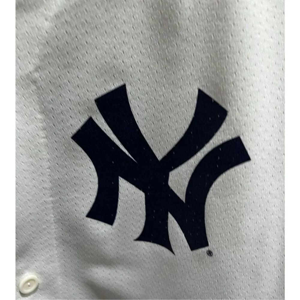 Majestic Derek Jeter #2 Yankees Jersey XL White MLB Men’s Sewn USA Authentic - Image 2
