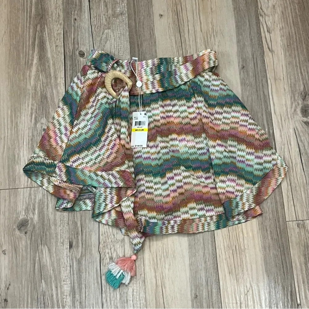 NWT Trina Turk Mirage Crochet Belted Skirt with Shorts Size Medium - Image 6