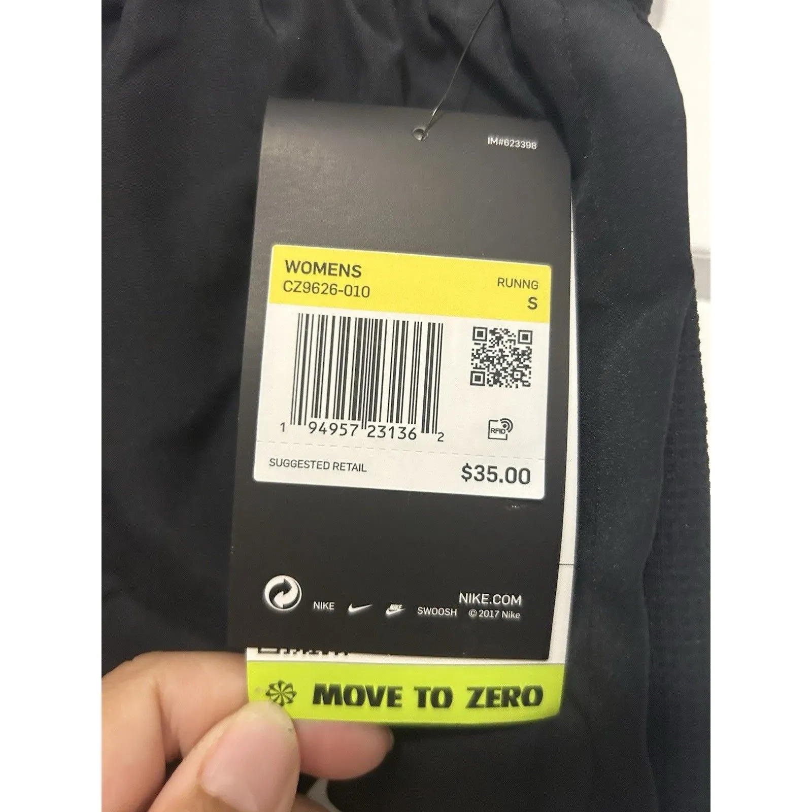 New Nike Women's Black 3” Running Athletic Shorts Inner Briefs Pockets Norts - Image 3