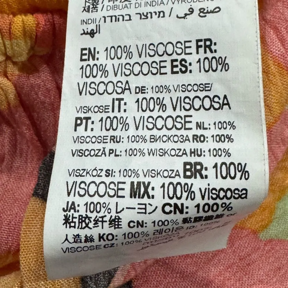 Billabong Sun City Floral Cropped Top Women’s Medium - Image 3