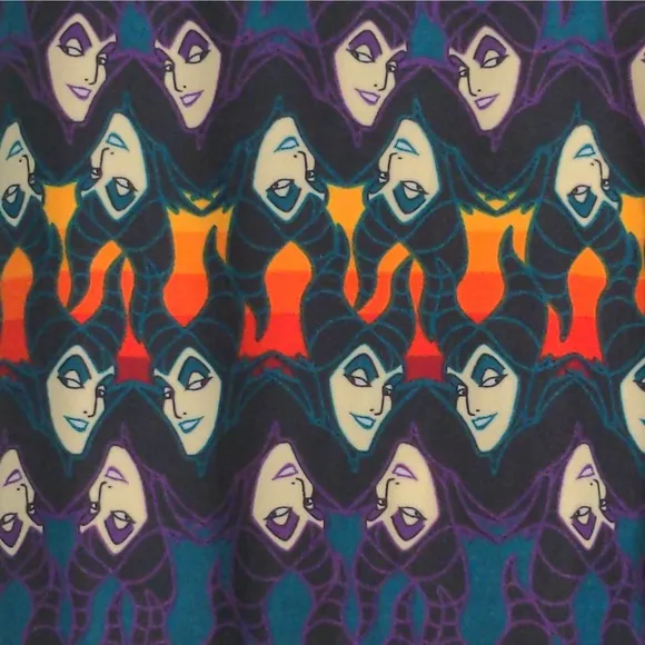 LulaRoe Leggings Disney Villains Maleficent Novelty One Size - Image 2