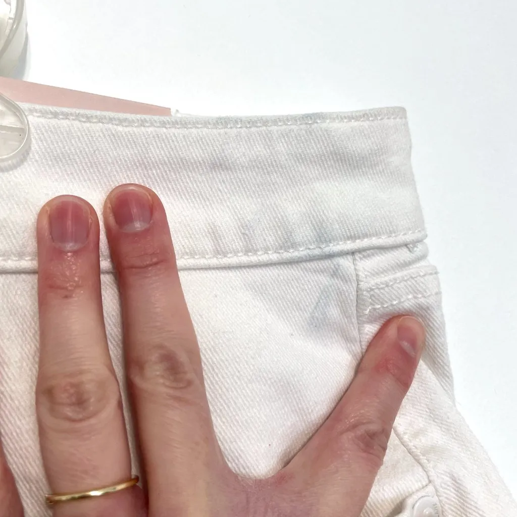 NEW NWT LANE BRYANT Plus Size Boyfriend Fit Bermuda Jean Short White Mid Rise 20 - Image 8