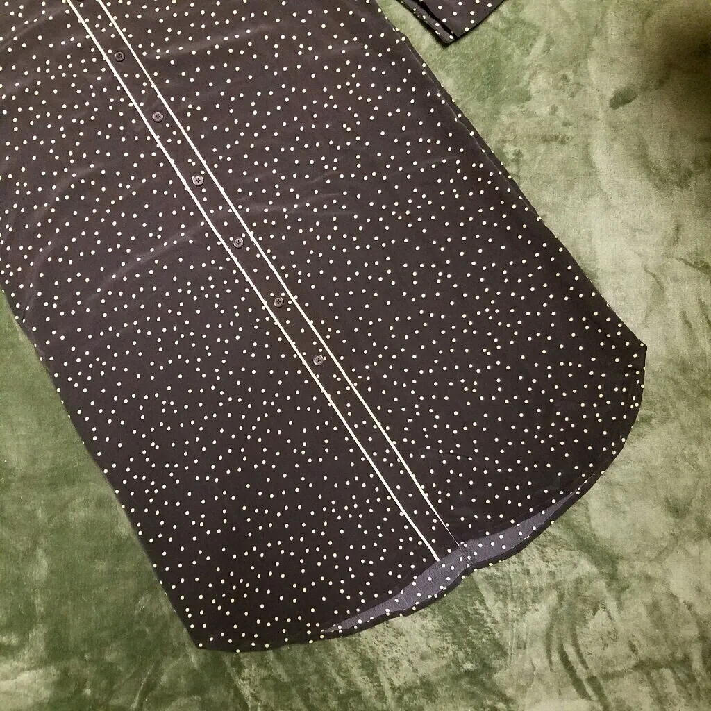 WHOWHATWEAR Polka-dot Pajama Dress S No Belt - Image 3