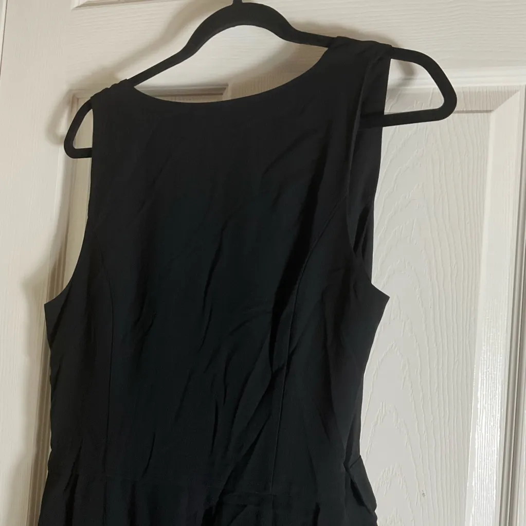 Zara Long Crepe Vest Jumpsuit in black Woman’s Size Large - Image 6