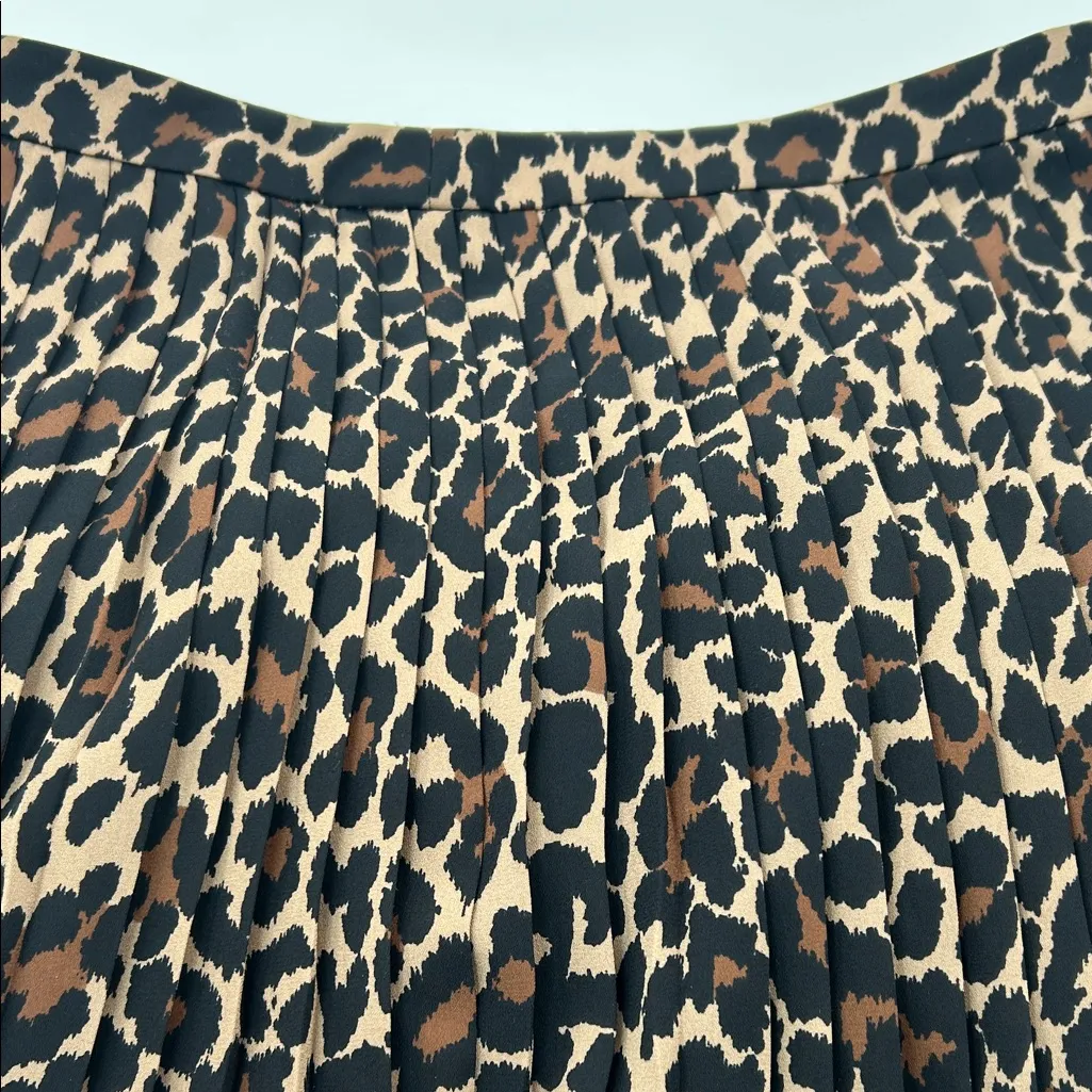 J.Crew  Animal Print A-Line Skirt - Image 9