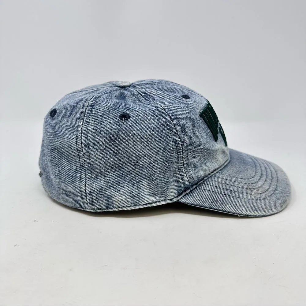 Wander Lust Jean Embroidered Adjustable‎ Hat Blue 8" - Image 3