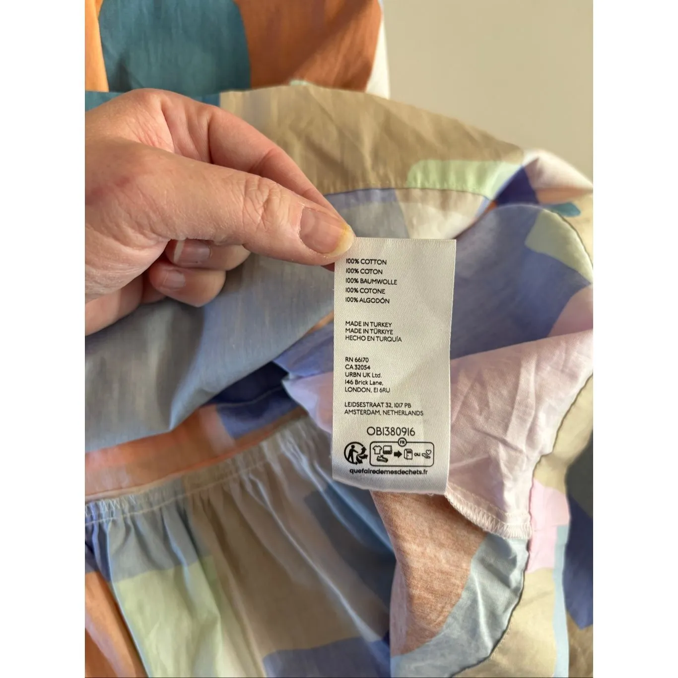 Anthropologie Somerset Patchwork Mini Dress Short Sleeve NWT Size XS 100% Cotton - Image 4