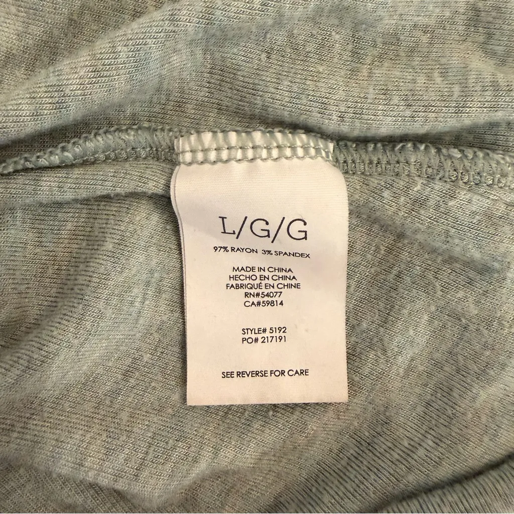 CAbi Laid Back Sage Green Long Sleeve V-neck Tee Top Style 5192 Size L - Image 12