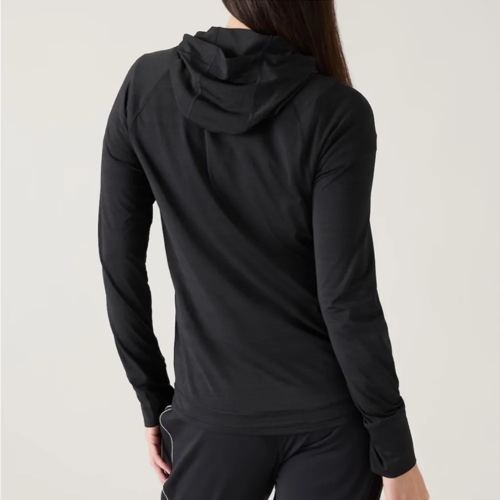 Athleta Pacifica‎ Illume UPF Relaxed Jacket Full Zip Black Small - Image 4