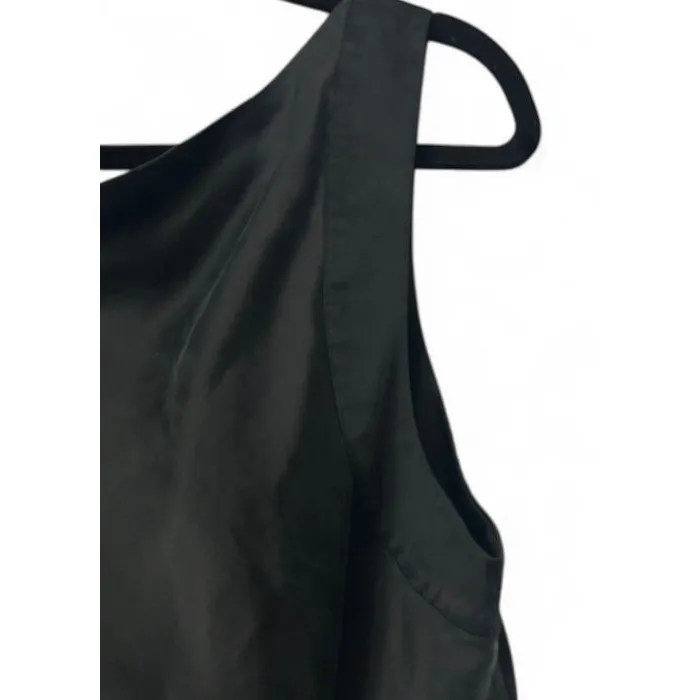 Classiques Entier‎ Black Silk Rhinestone V-Neck Sleeveless Top Elegant Luxe Posh - Image 10