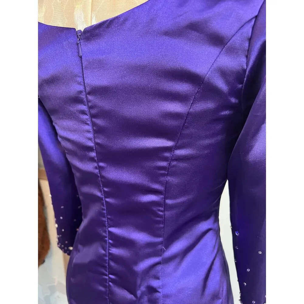 JJ’s House NWT Mother of the Bride Elegant Purple Dress Size 4 - Image 5