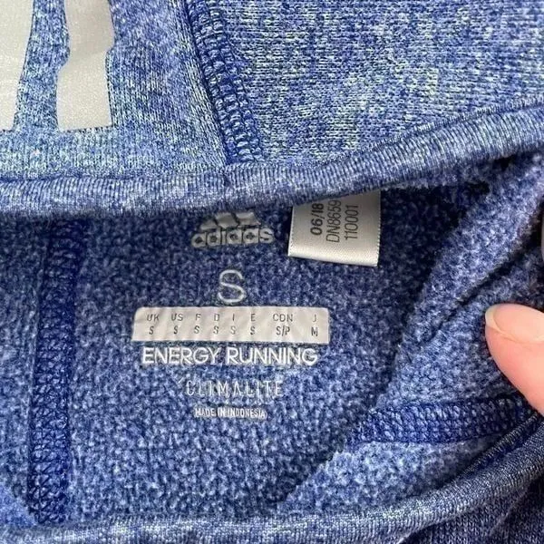Adidas Running Climalite Pullover Hoodie Thumbholes S - Image 7