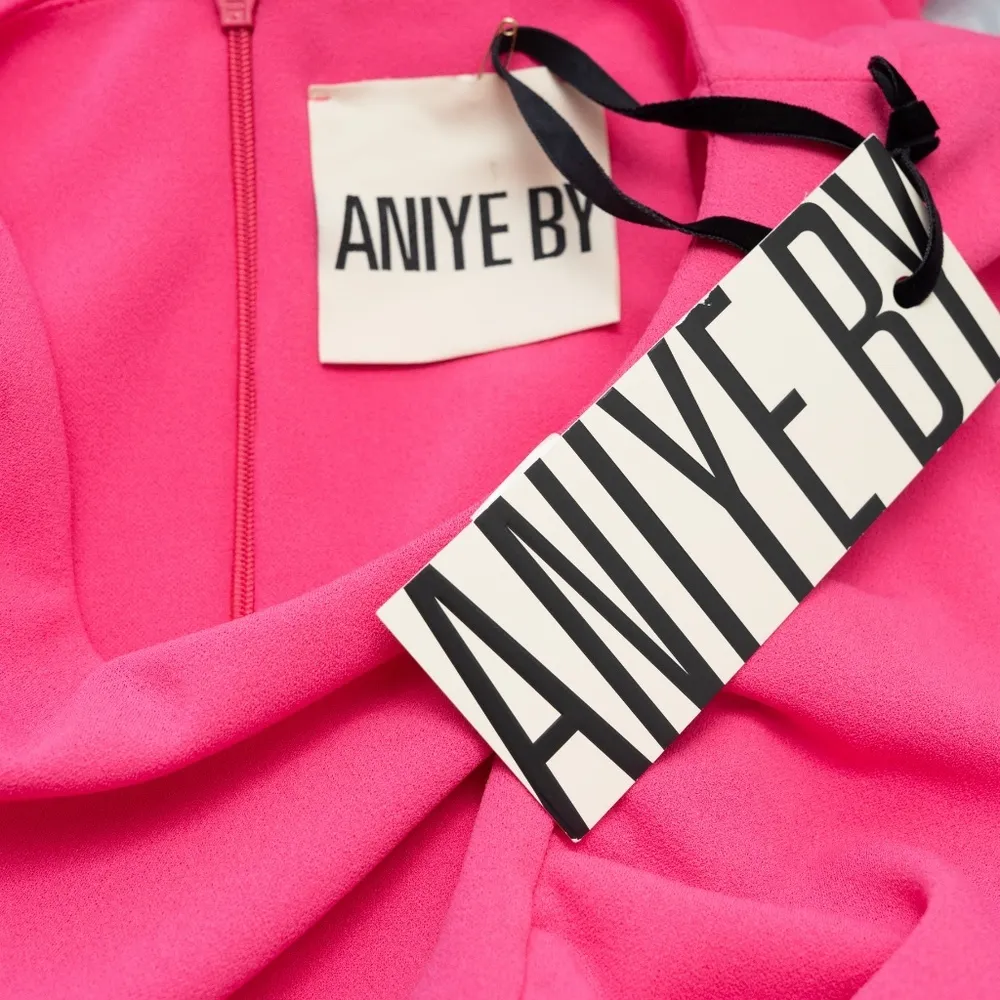 Aniye By | Ruffle Sheath Mini Dress Pink Size 8 - Image 3