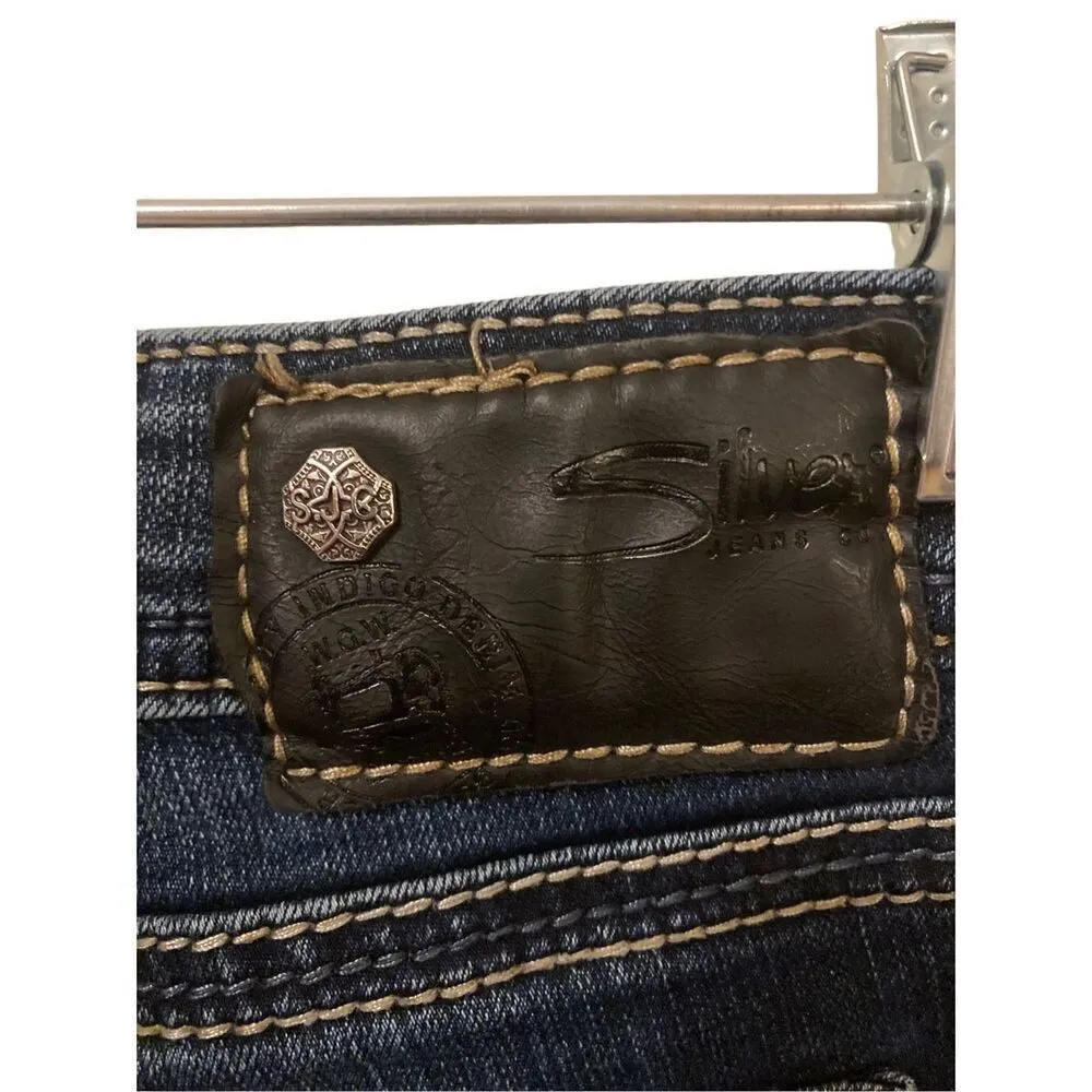 Silver Jeans Suki Super Skinny Indigo Denim Casual School Everyday Fall Winter - Image 4