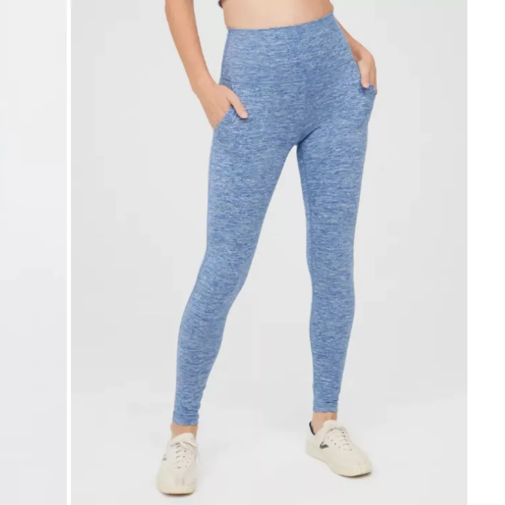 OFFINE BY AERIE The Hugger Leggings - Marbled Blue - NWT New with tags - Large L - Image 6